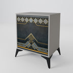 ROYAL ORDINARINESS 1-Door Sideboard in Grey Finish