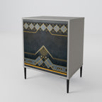 ROYAL ORDINARINESS 1-Door Sideboard in Grey Finish