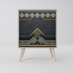 ROYAL ORDINARINESS 1-Door Sideboard in Grey Finish