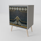 ROYAL ORDINARINESS 1-Door Sideboard in Grey Finish