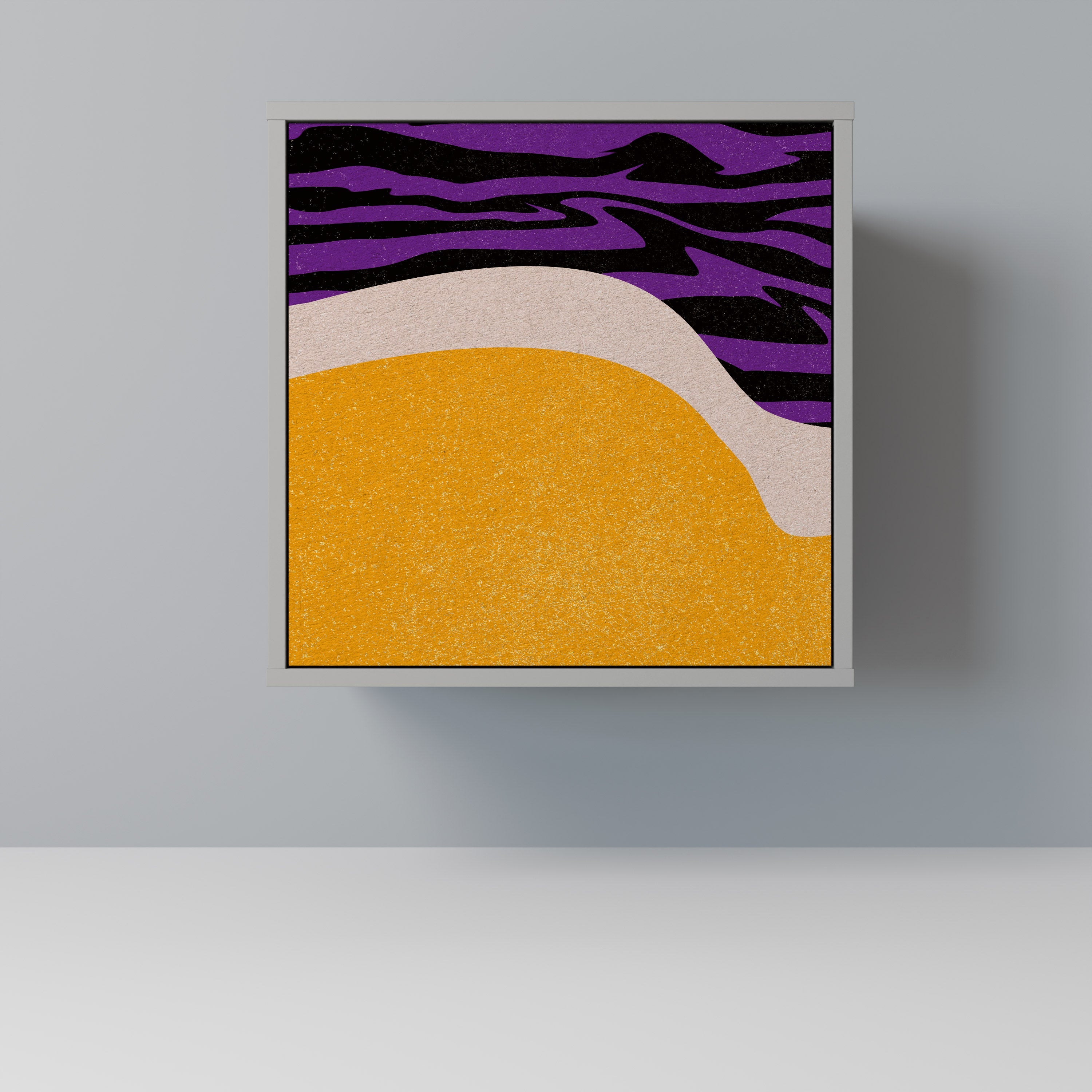 INDEPENDENT BORDER Aparador de 1 Porta em Acabamento Cinzento