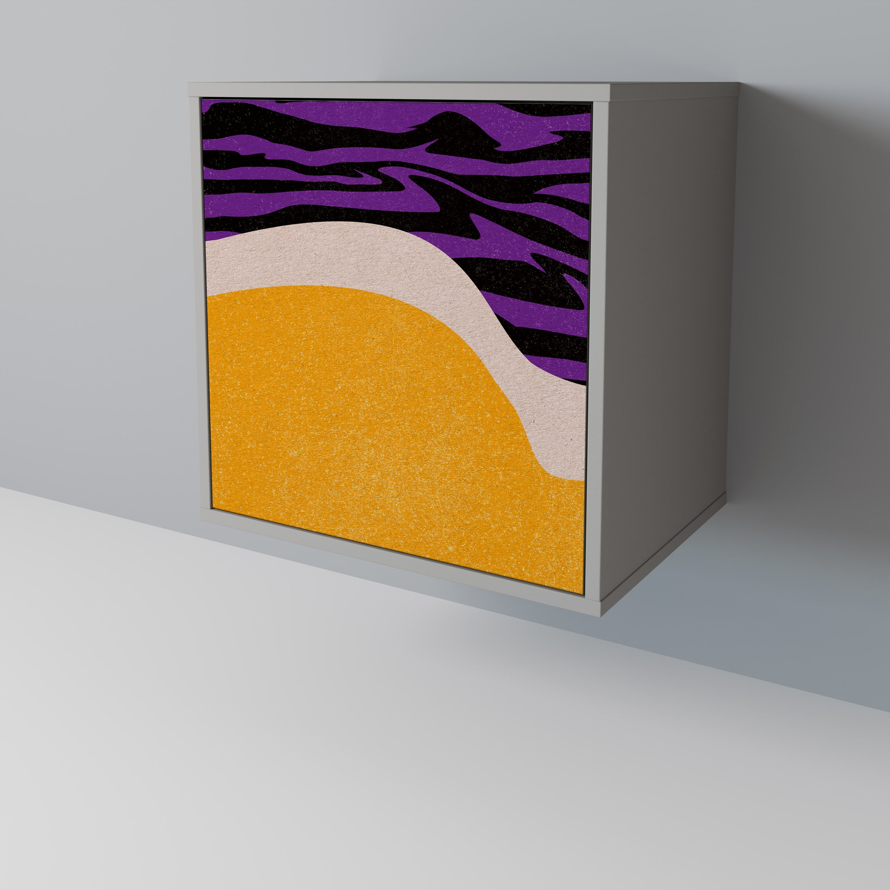 INDEPENDENT BORDER 1-Door Sideboard in Grey Finish