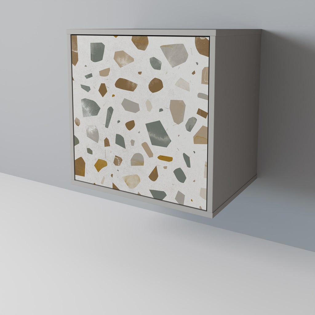 PIECES OF TOMORROW Aparador de 1 Porta em Acabamento Cinzento