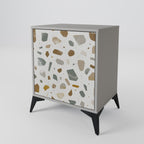 PIECES OF TOMORROW Aparador de 1 Porta em Acabamento Cinzento