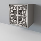 MONOCHROME NEXUS Aparador de 1 Porta em Acabamento Cinzento