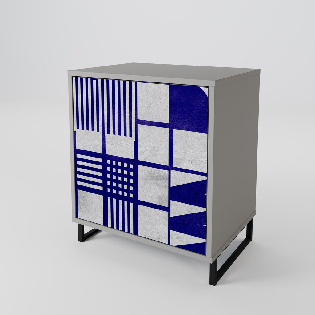 THE RIGHT PLACES Aparador de 1 Porta em Acabamento Cinzento