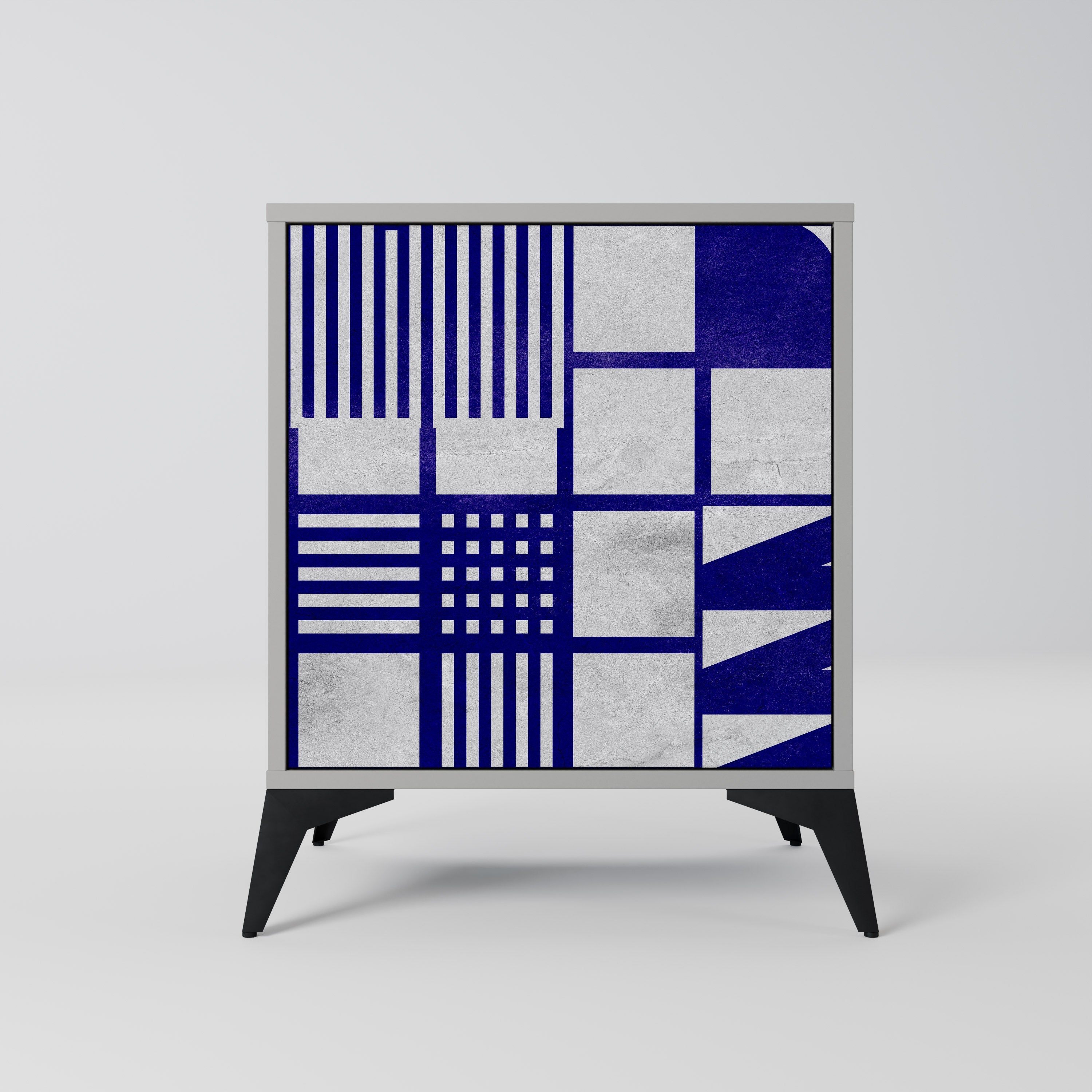 THE RIGHT PLACES Aparador de 1 Porta em Acabamento Cinzento