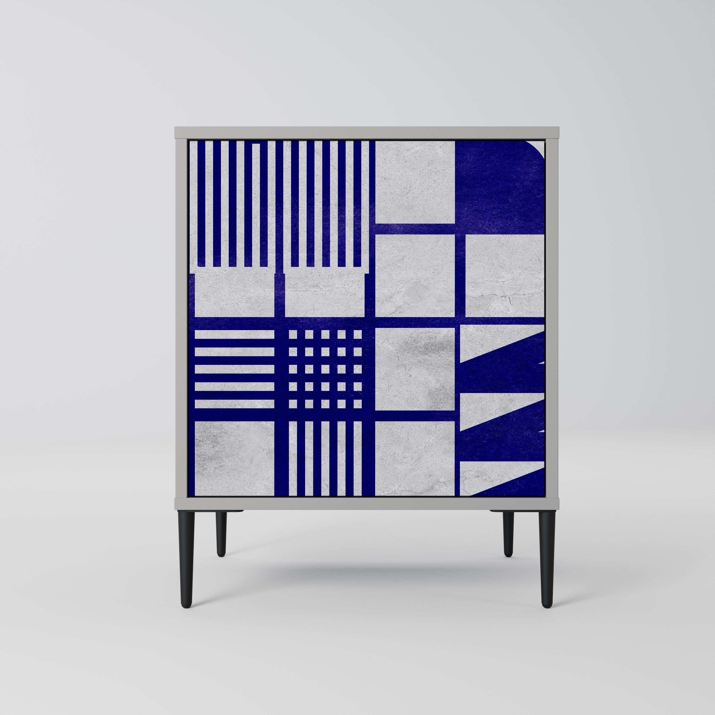 THE RIGHT PLACES Aparador de 1 Porta em Acabamento Cinzento