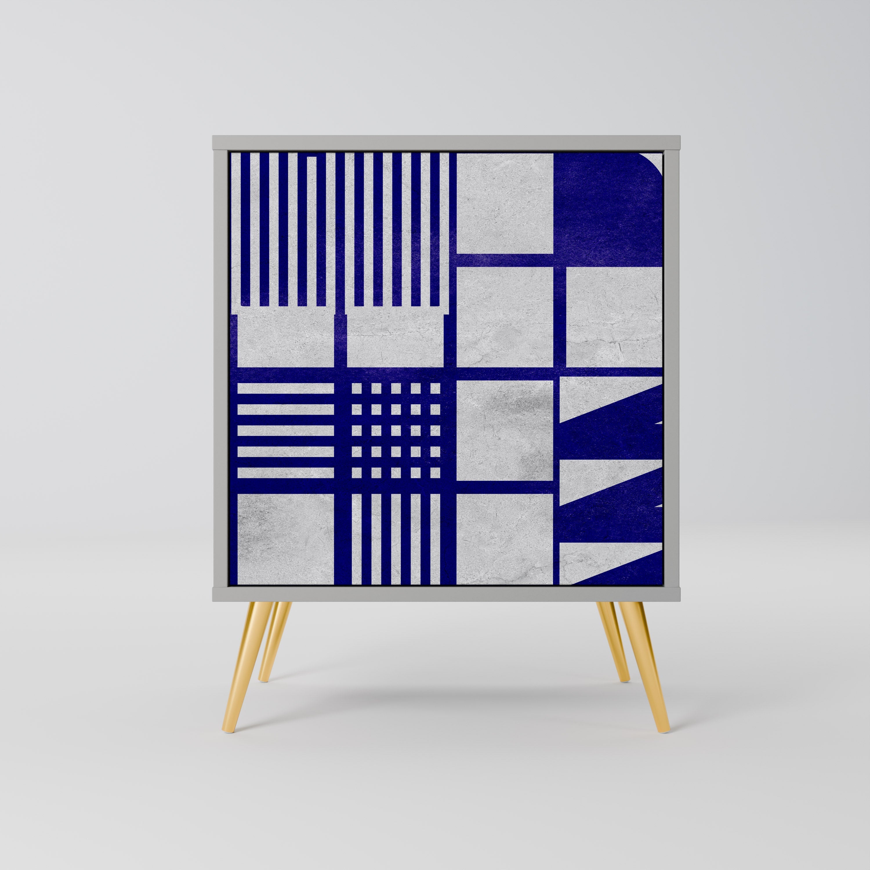 THE RIGHT PLACES Aparador de 1 Porta em Acabamento Cinzento