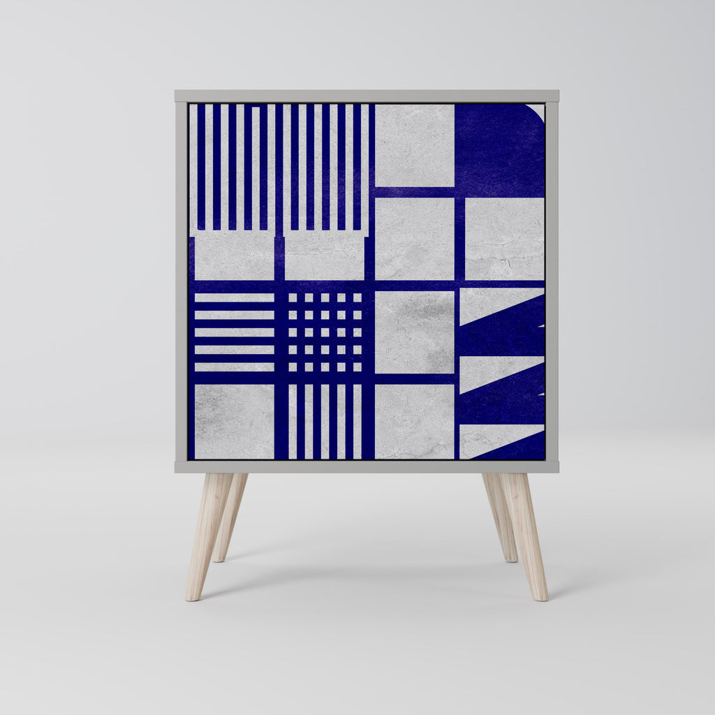 THE RIGHT PLACES Aparador de 1 Porta em Acabamento Cinzento