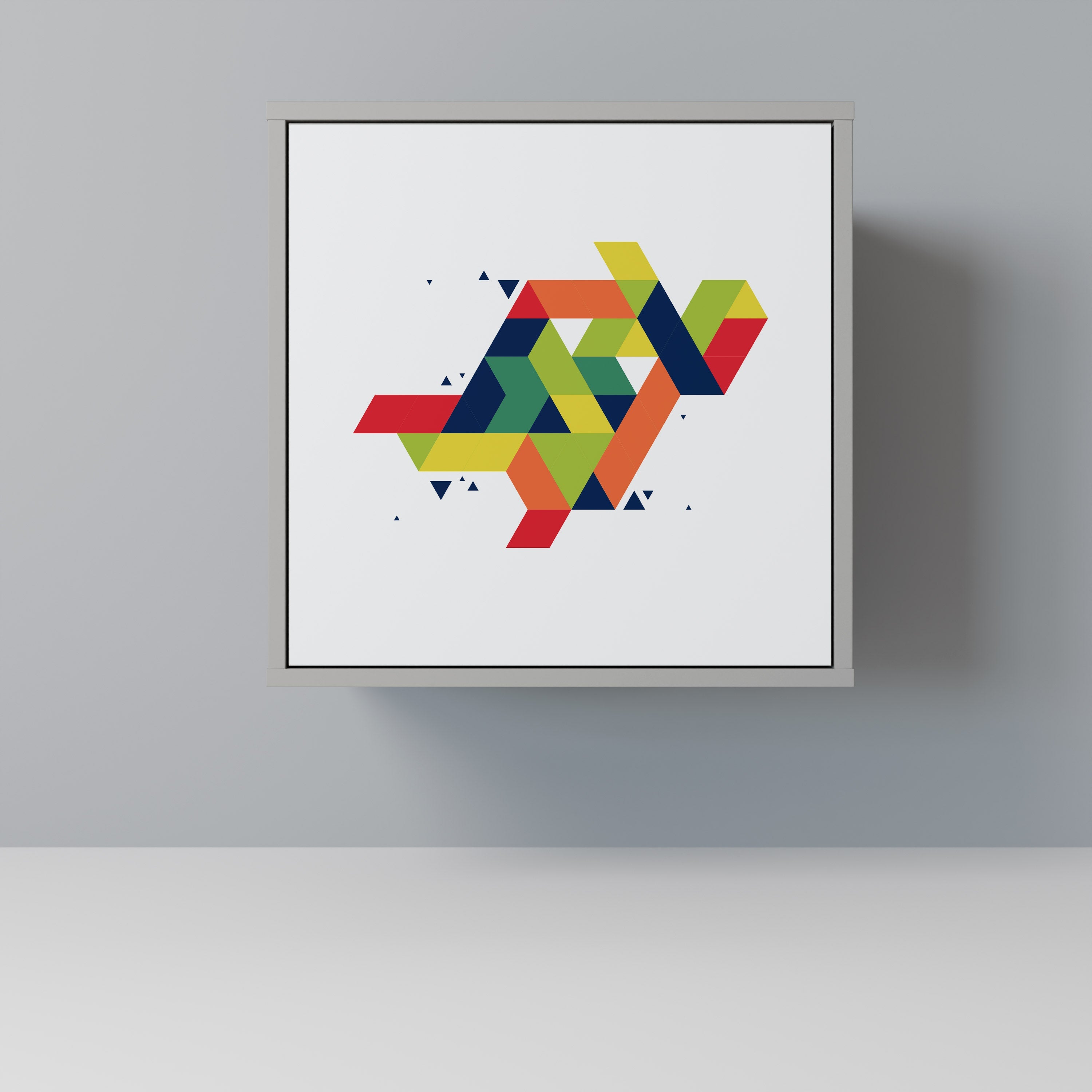 FUTURE SIGN Aparador de 1 Porta em Acabamento Cinzento