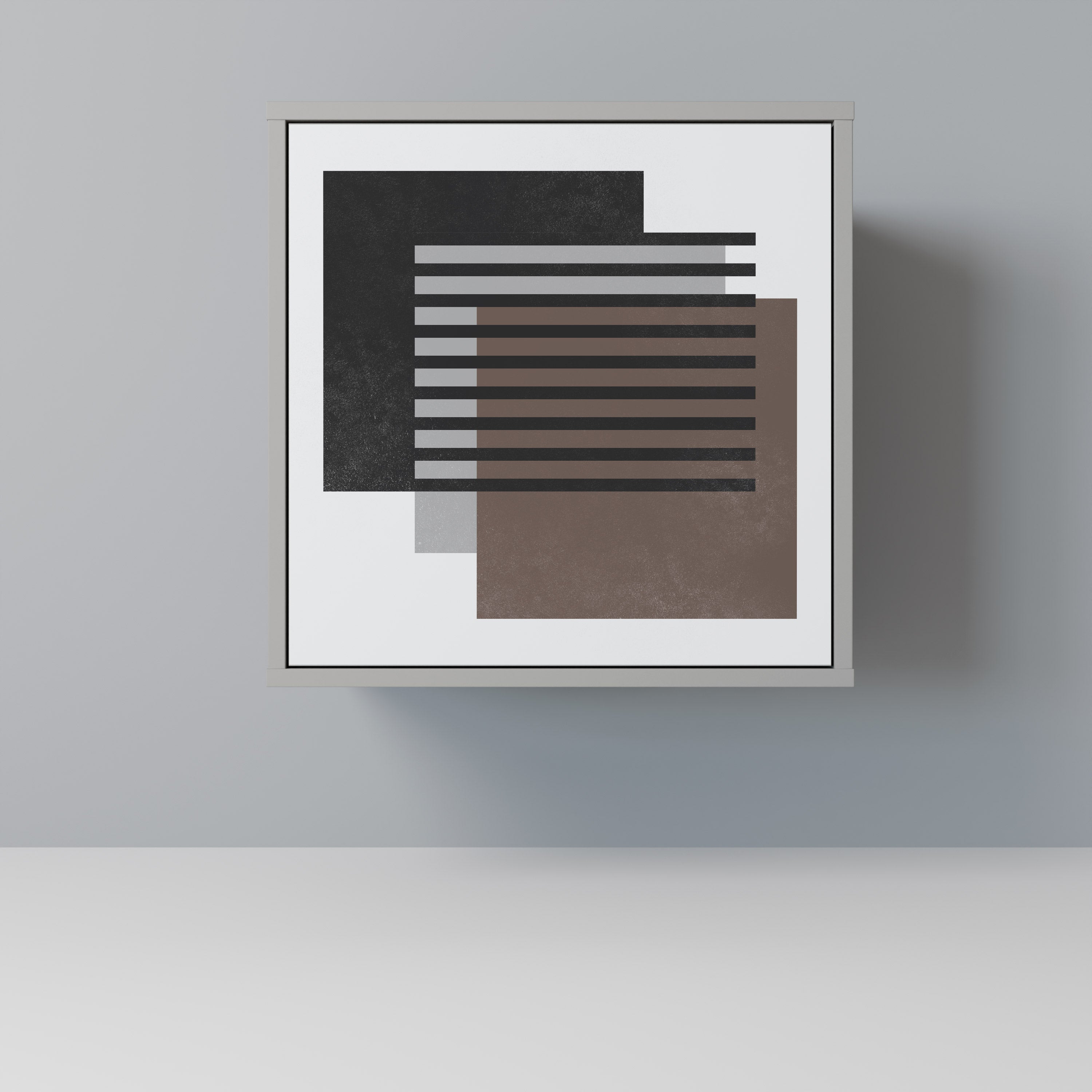 SHADOW SYNCHRONY Aparador de 1 Porta em Acabamento Cinzento