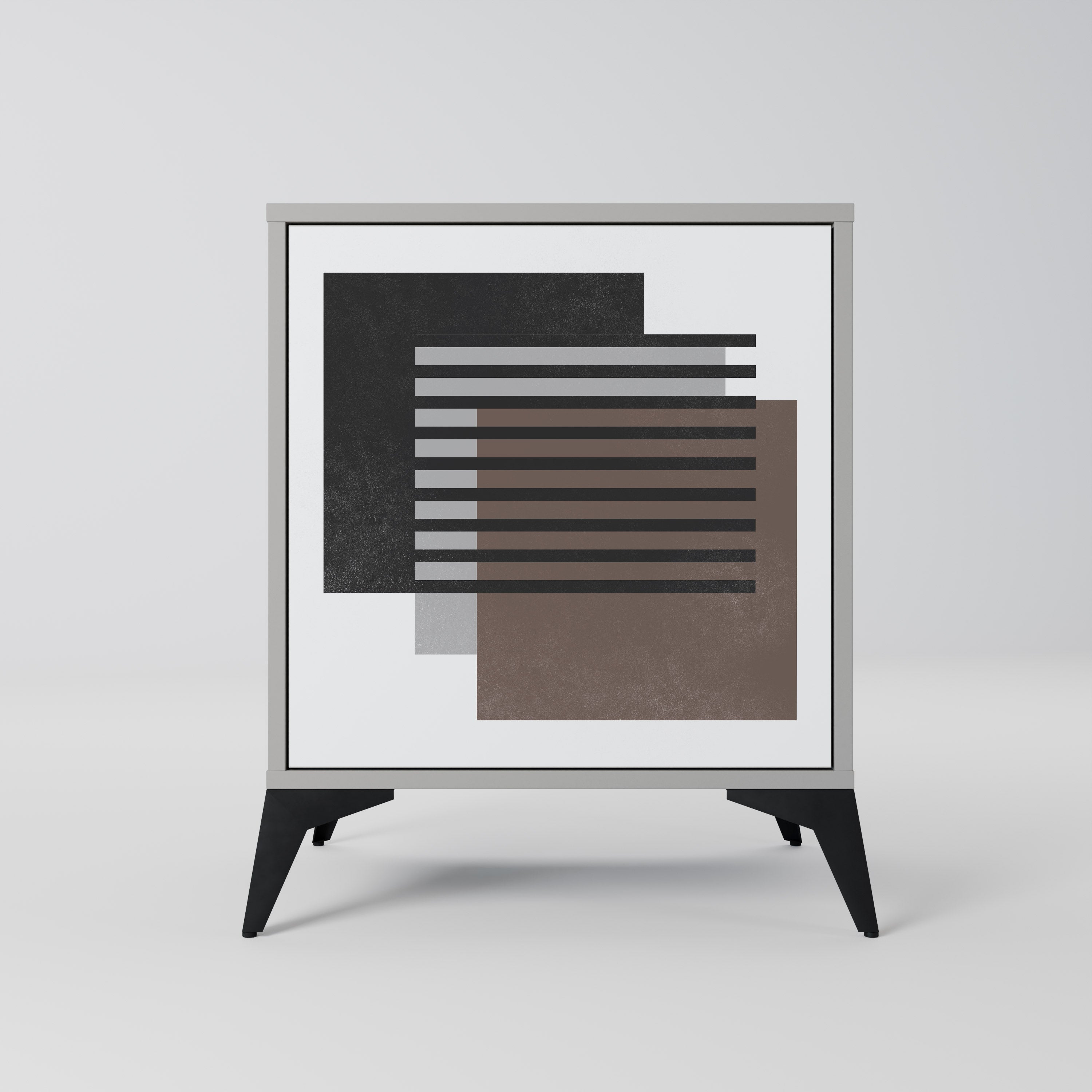 SHADOW SYNCHRONY Aparador de 1 Porta em Acabamento Cinzento