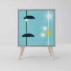 PATHS TO HAPPINESS 1-Door Sideboard in Grey Finish