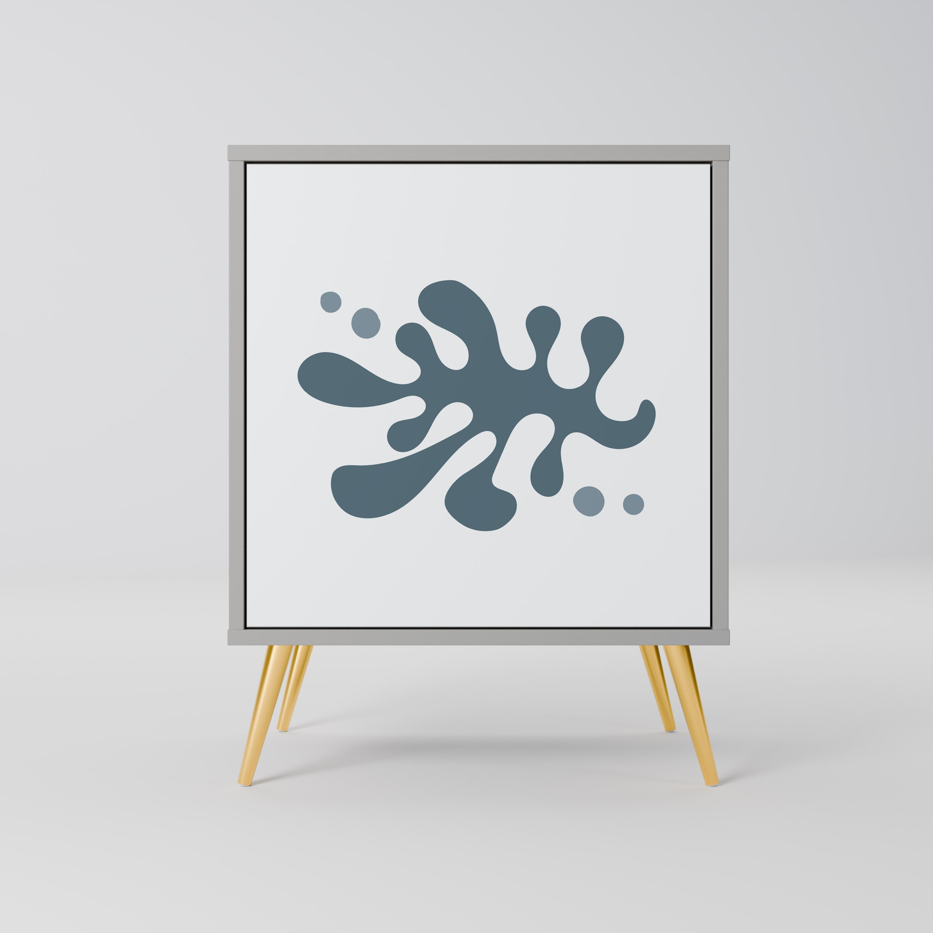 WONDERLAND VEGETATION 1-Door Sideboard in Grey Finish