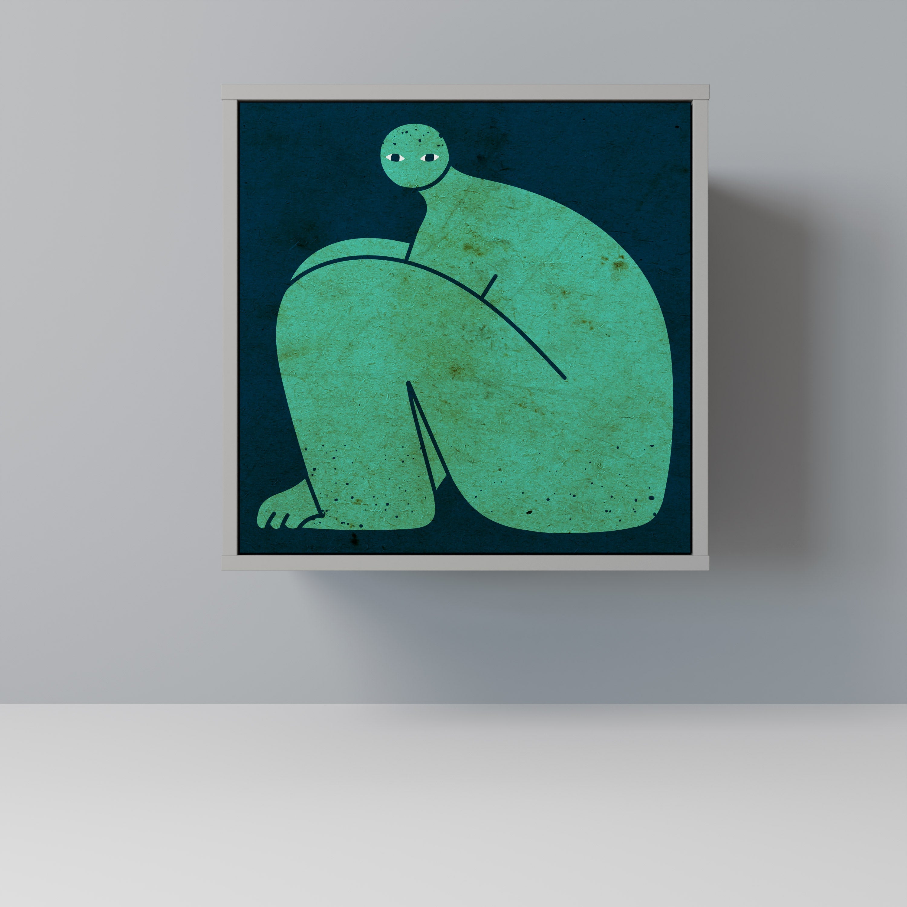 TOGETHER BUT SEPARATELY Aparador de 1 Porta em Acabamento Cinzento