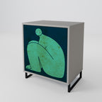 TOGETHER BUT SEPARATELY Aparador de 1 Porta em Acabamento Cinzento