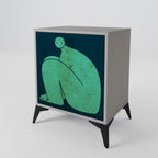 TOGETHER BUT SEPARATELY Aparador de 1 Porta em Acabamento Cinzento