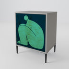 TOGETHER BUT SEPARATELY Aparador de 1 Porta em Acabamento Cinzento