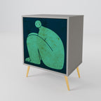 TOGETHER BUT SEPARATELY Aparador de 1 Porta em Acabamento Cinzento