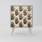 SEE MORE Aparador de 1 Porta em Acabamento Cinzento