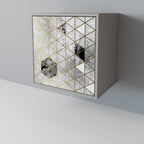 ASHEN ARIA 1-Door Sideboard in Grey Finish