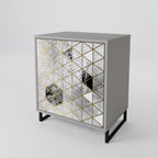 ASHEN ARIA 1-Door Sideboard in Grey Finish