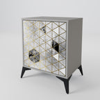 ASHEN ARIA 1-Door Sideboard in Grey Finish