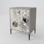 ASHEN ARIA 1-Door Sideboard in Grey Finish