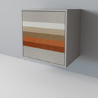 PECULIAR TRAIL 1-Door Sideboard in Grey Finish