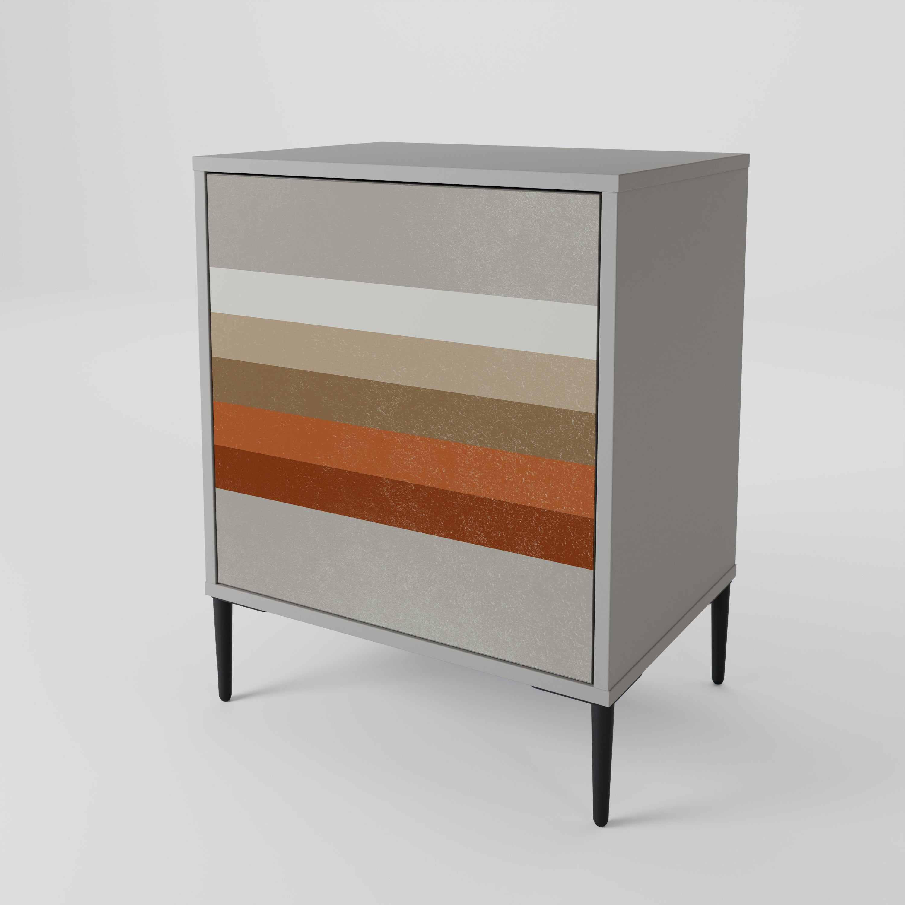 PECULIAR TRAIL 1-Door Sideboard in Grey Finish