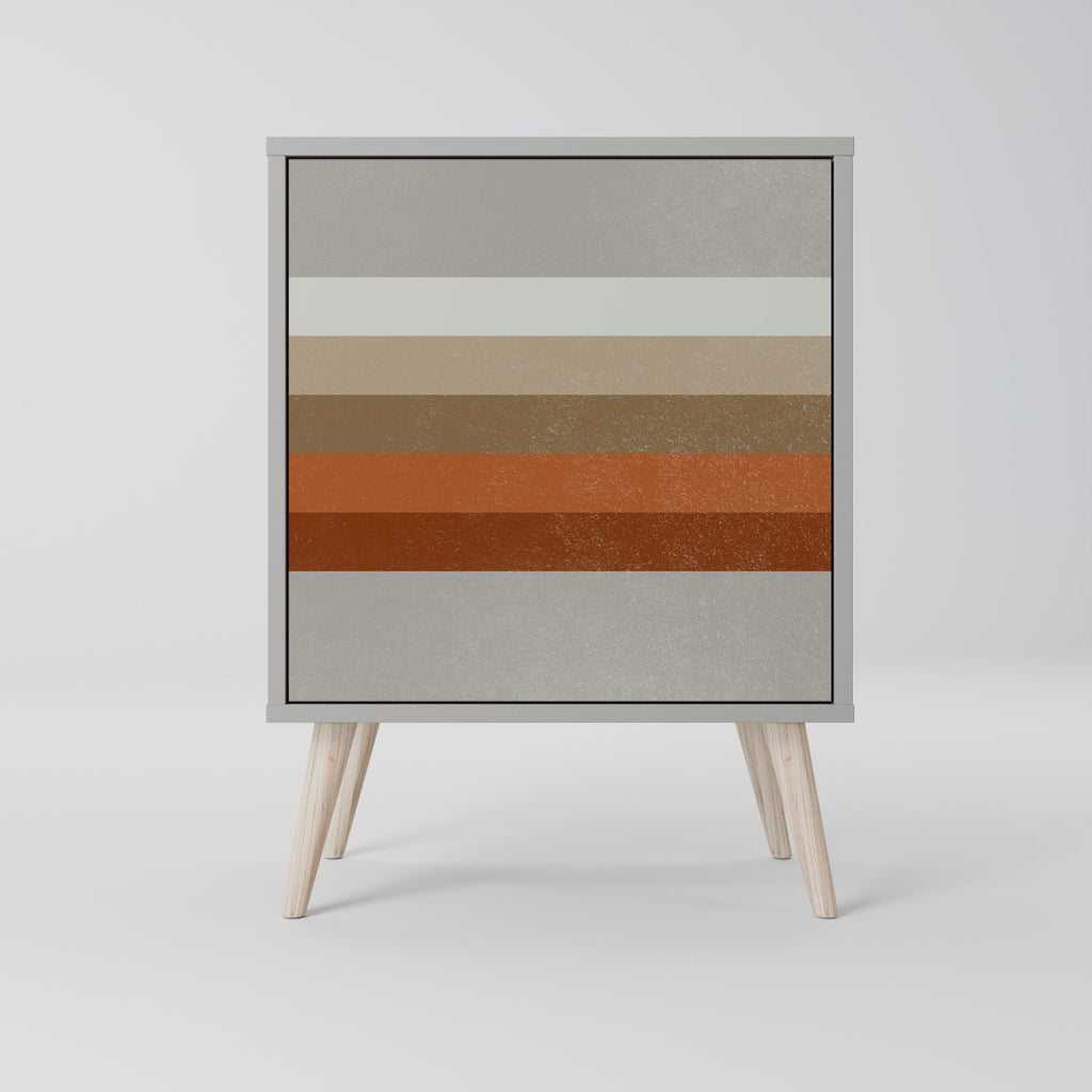 PECULIAR TRAIL 1-Door Sideboard in Grey Finish