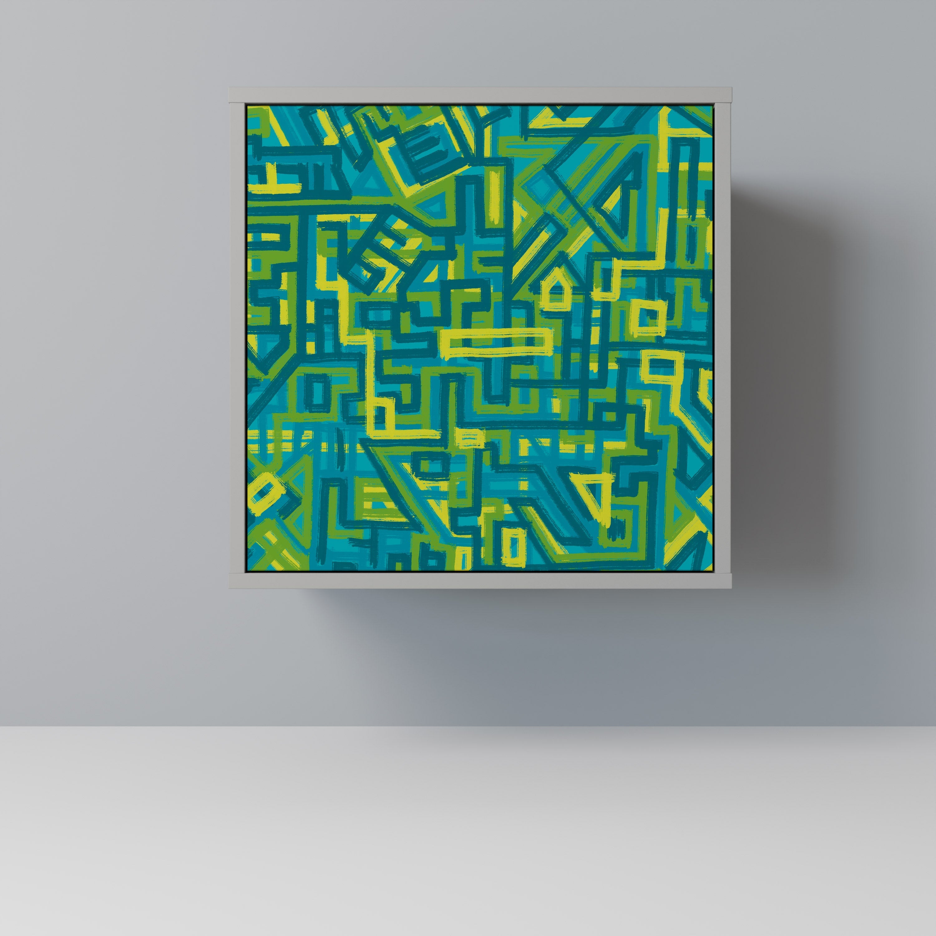 NOSTALGIC MEMORIES Aparador de 1 Porta em Acabamento Cinzento