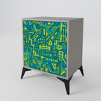 NOSTALGIC MEMORIES Aparador de 1 Porta em Acabamento Cinzento