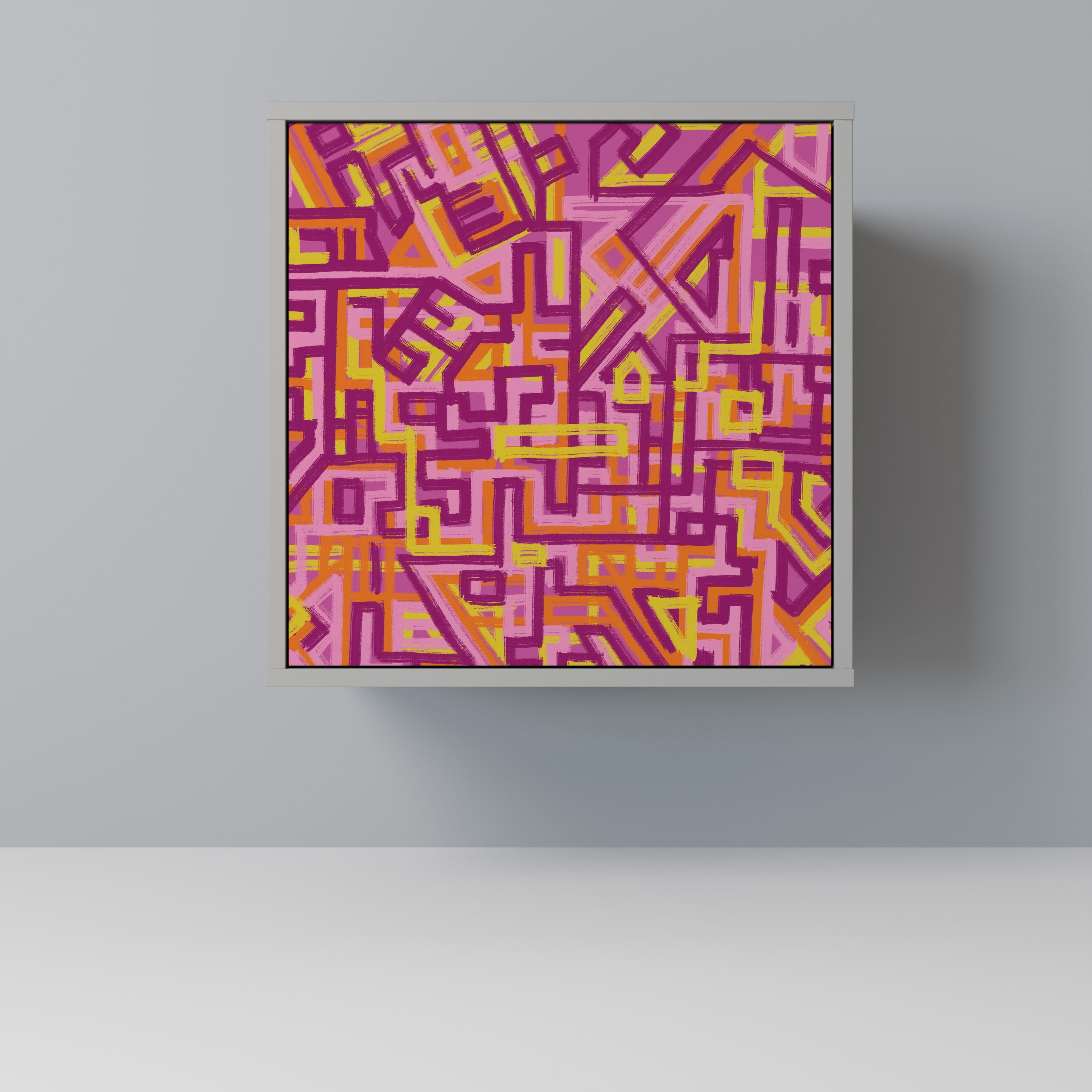 LOVELY MEMORIES Aparador de 1 Porta em Acabamento Cinzento