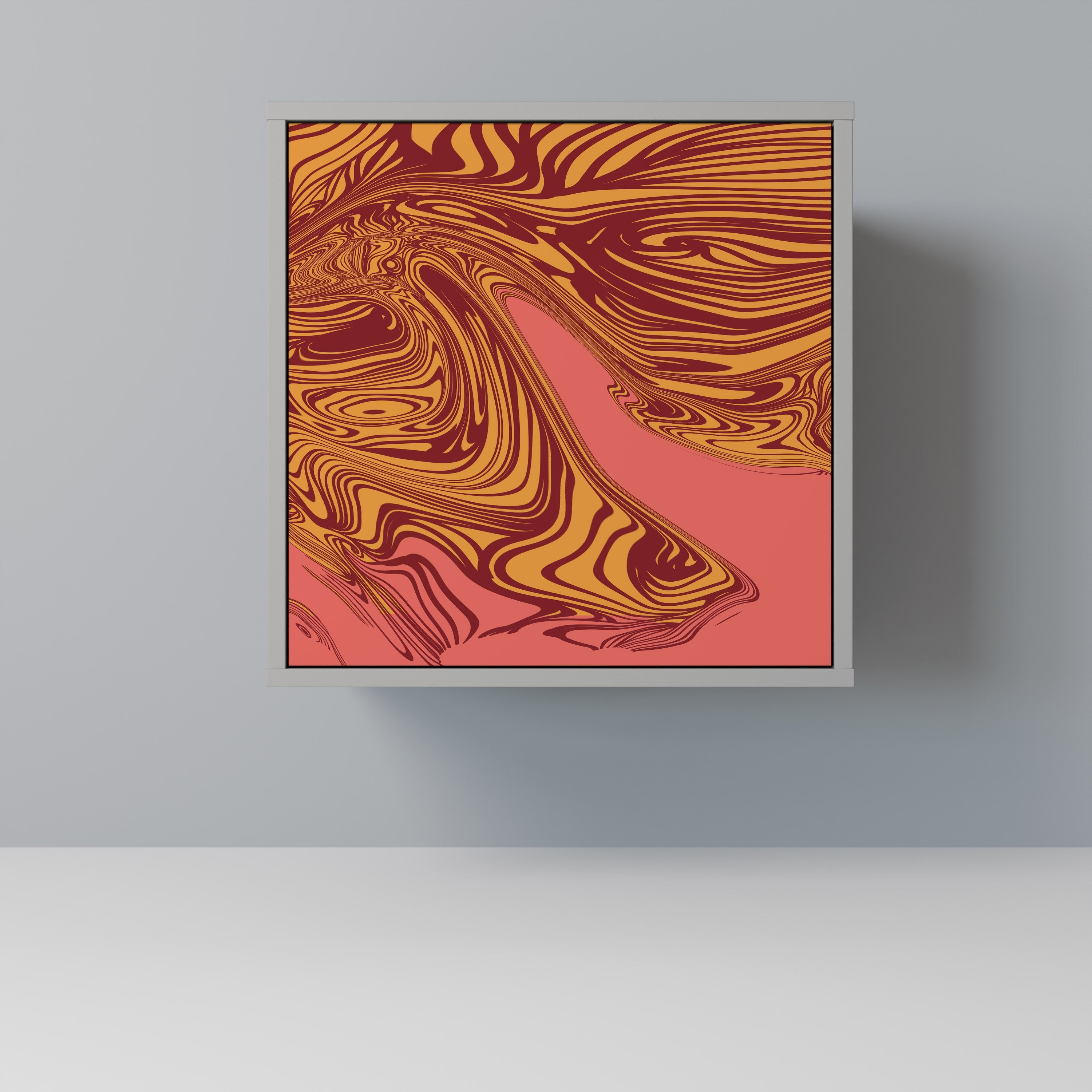 FLOATING THOUGHTS Aparador de 1 Porta em Acabamento Cinzento