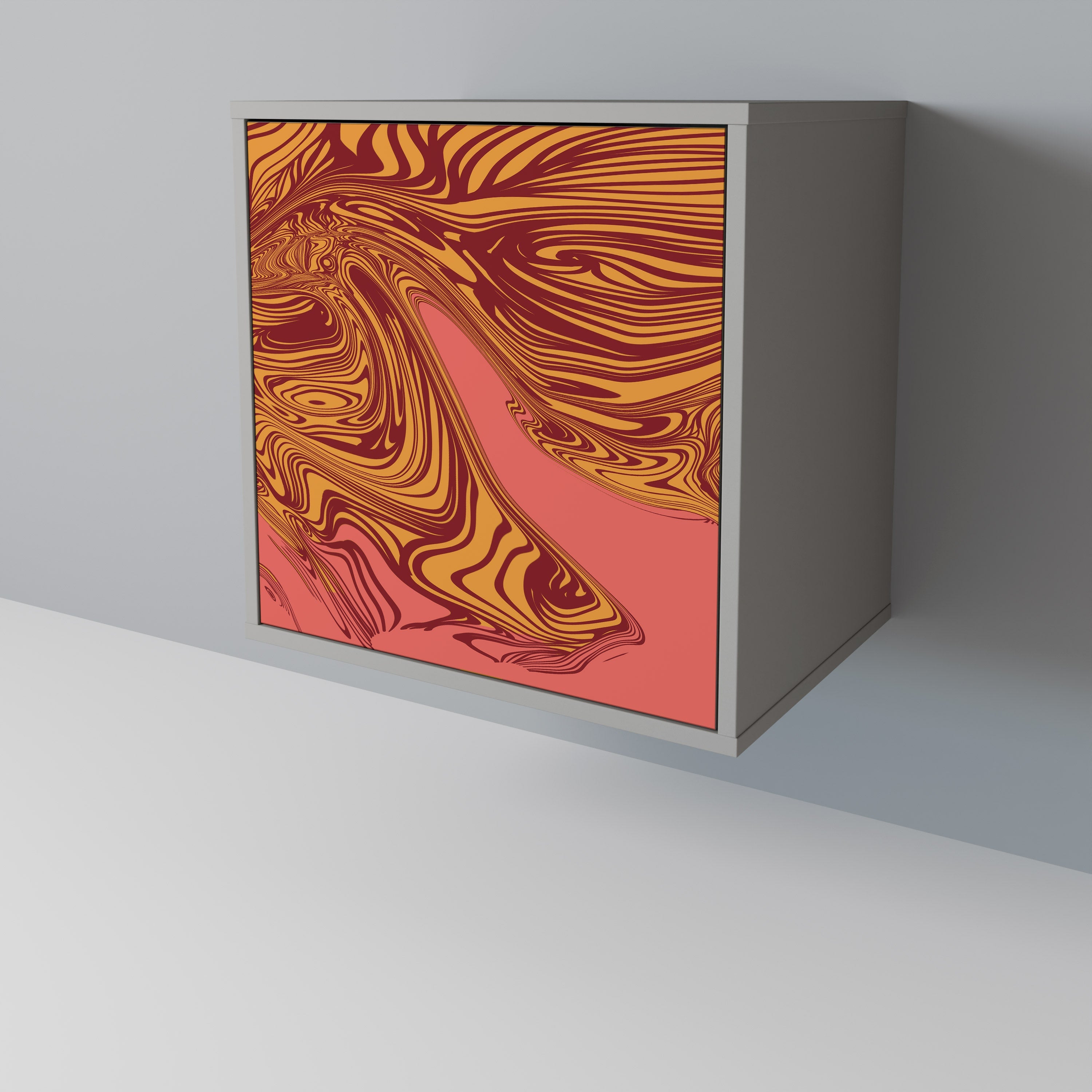 FLOATING THOUGHTS 1-Door Sideboard in Grey Finish