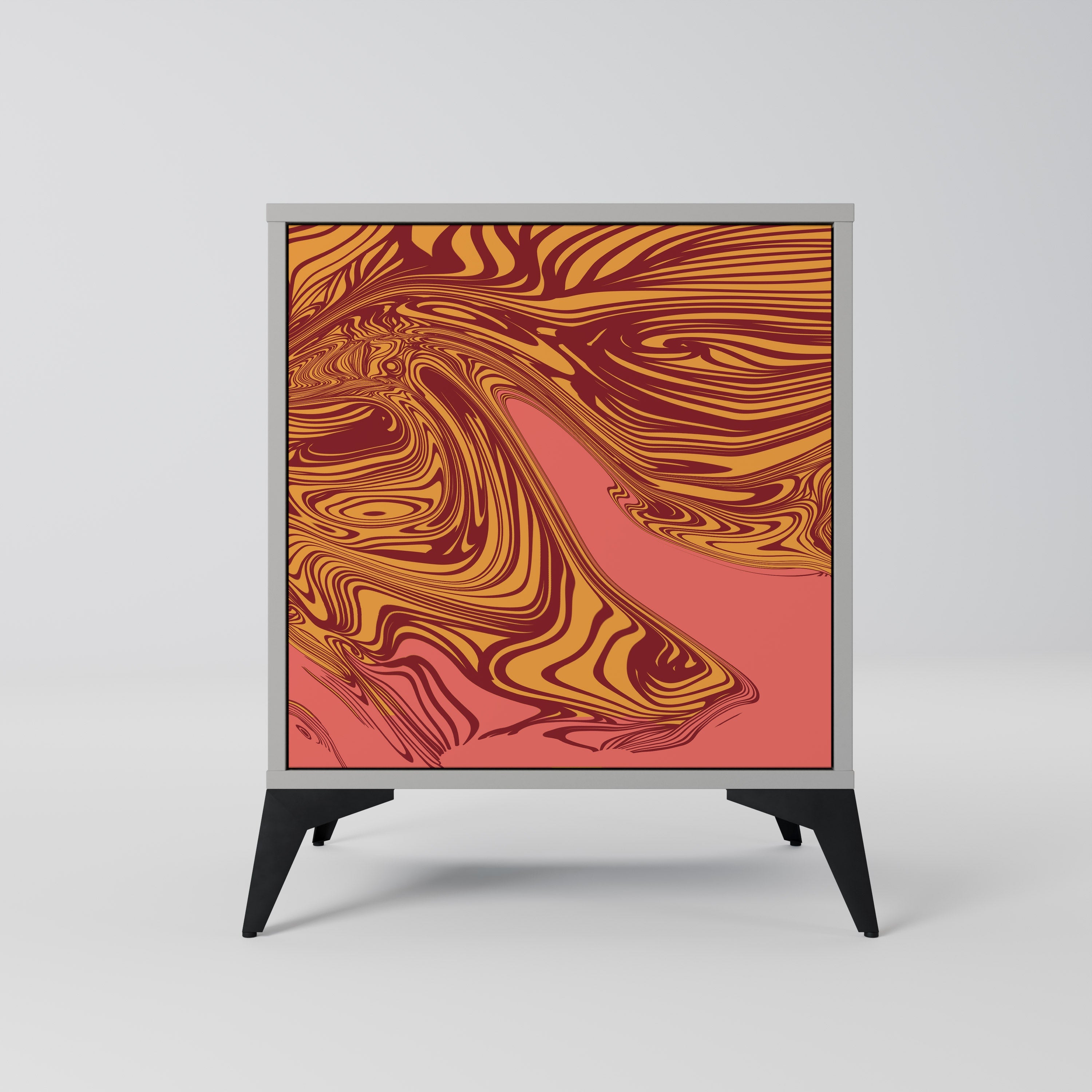 FLOATING THOUGHTS Aparador de 1 Porta em Acabamento Cinzento