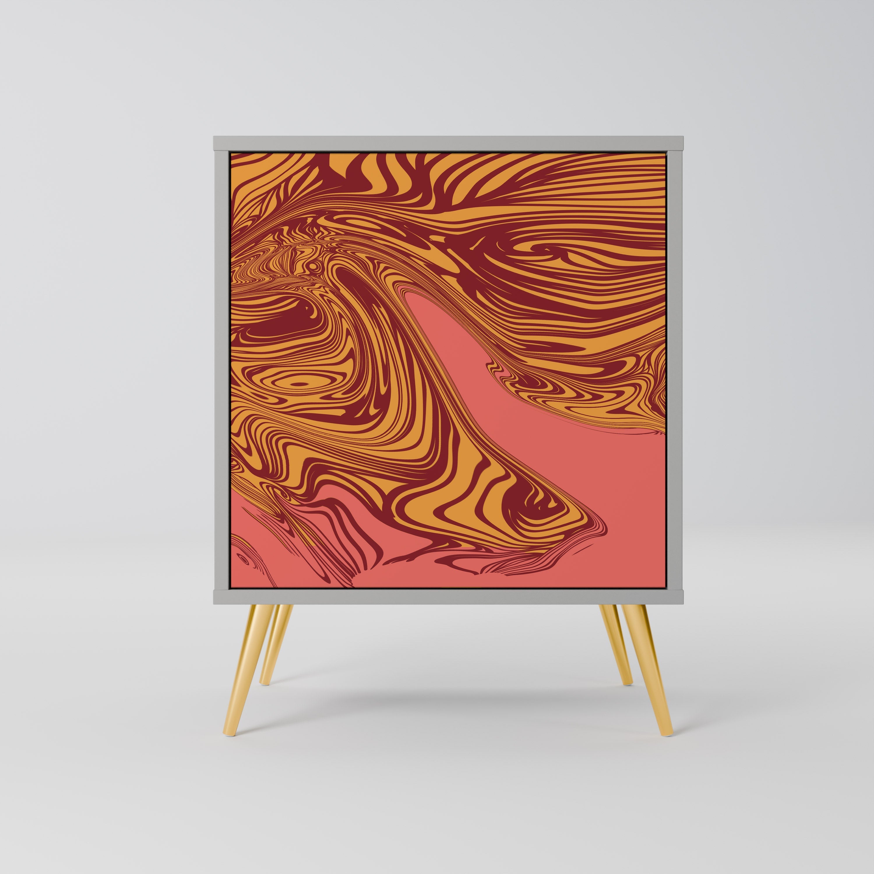 FLOATING THOUGHTS Aparador de 1 Porta em Acabamento Cinzento