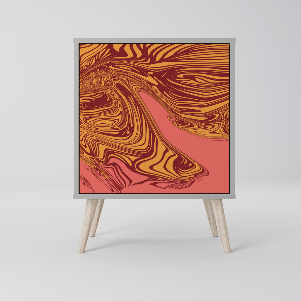 FLOATING THOUGHTS 1-Door Sideboard in Grey Finish