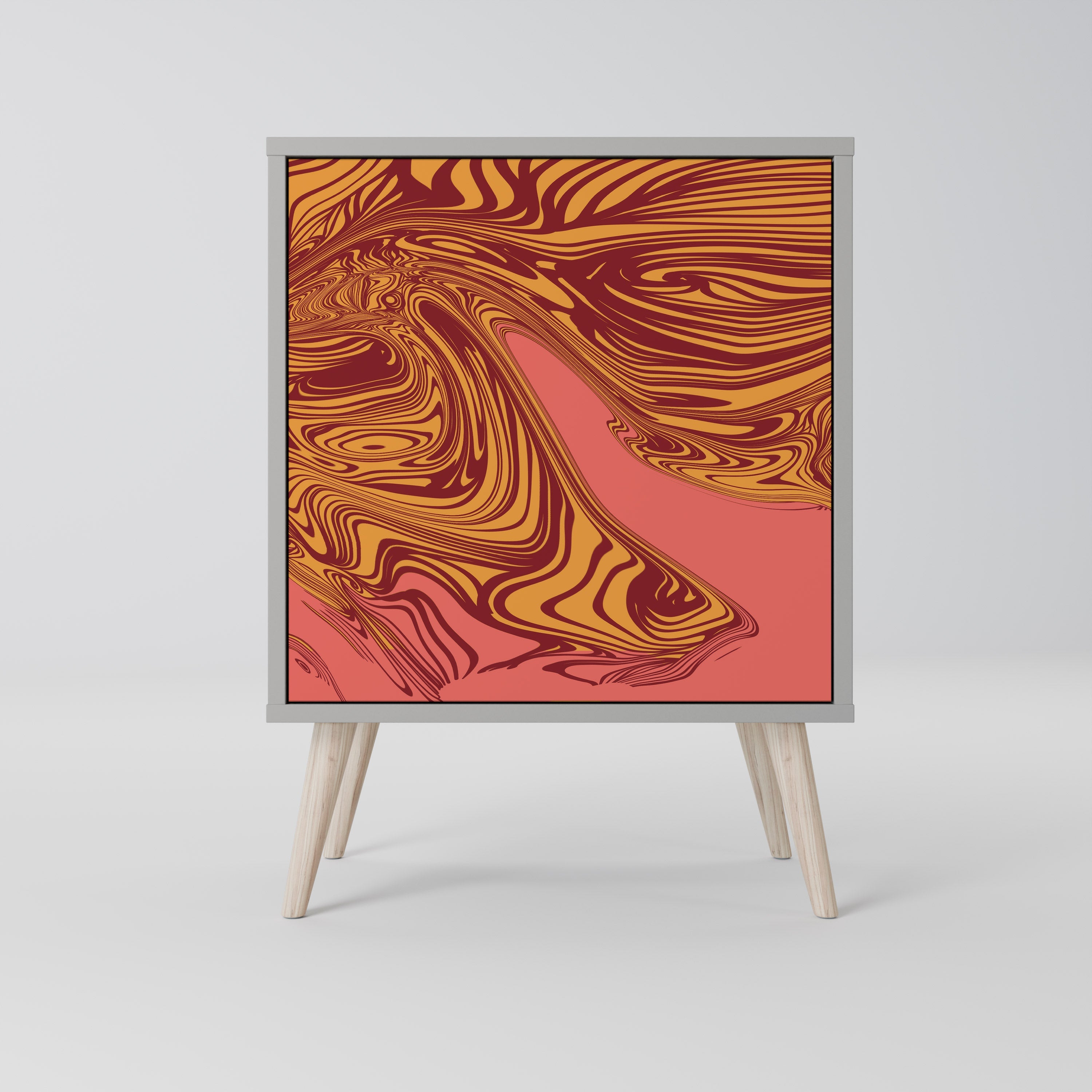 FLOATING THOUGHTS Aparador de 1 Porta em Acabamento Cinzento