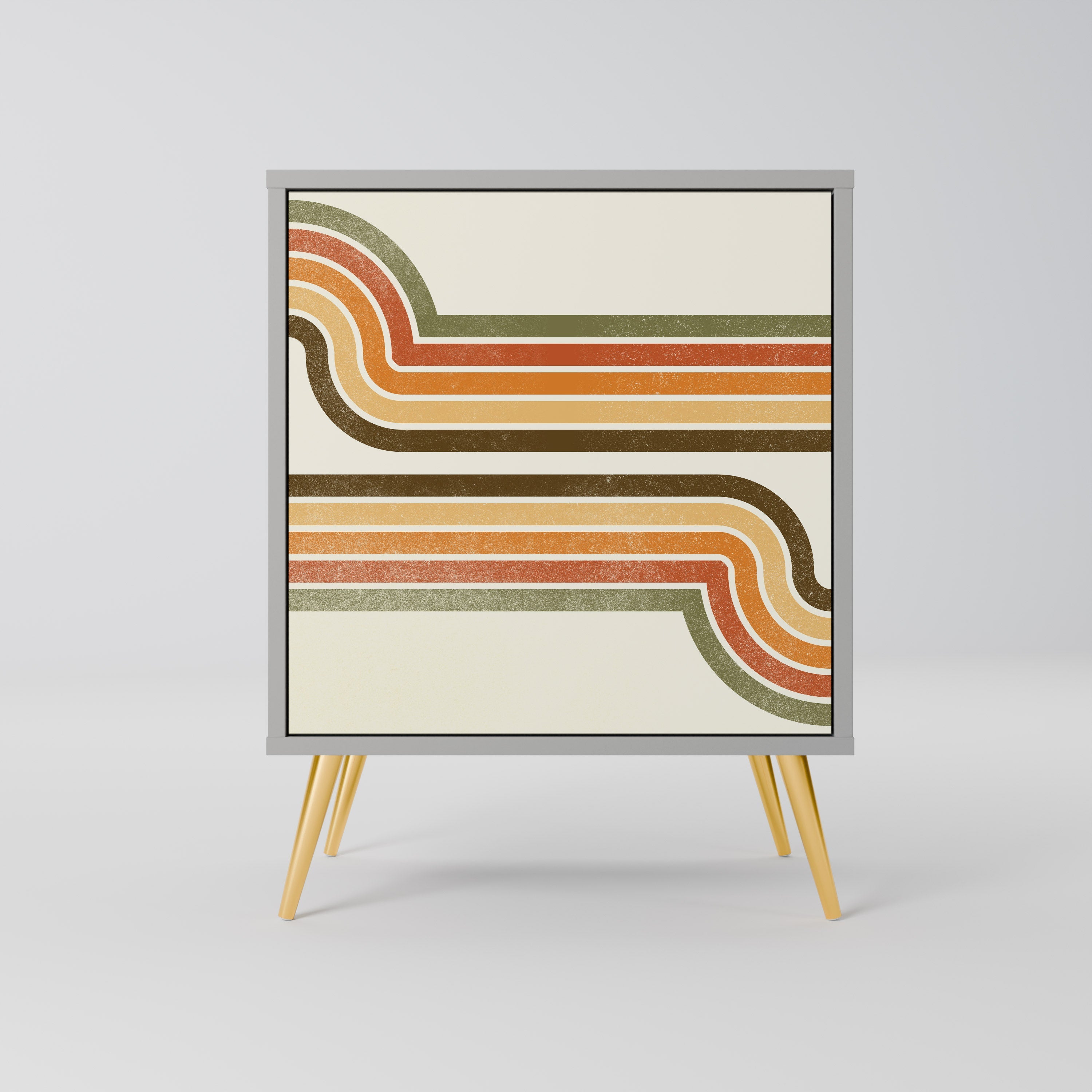 EXCEPTIONAL STREAM 1-Door Sideboard in Grey Finish