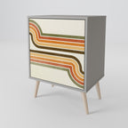 EXCEPTIONAL STREAM 1-Door Sideboard in Grey Finish