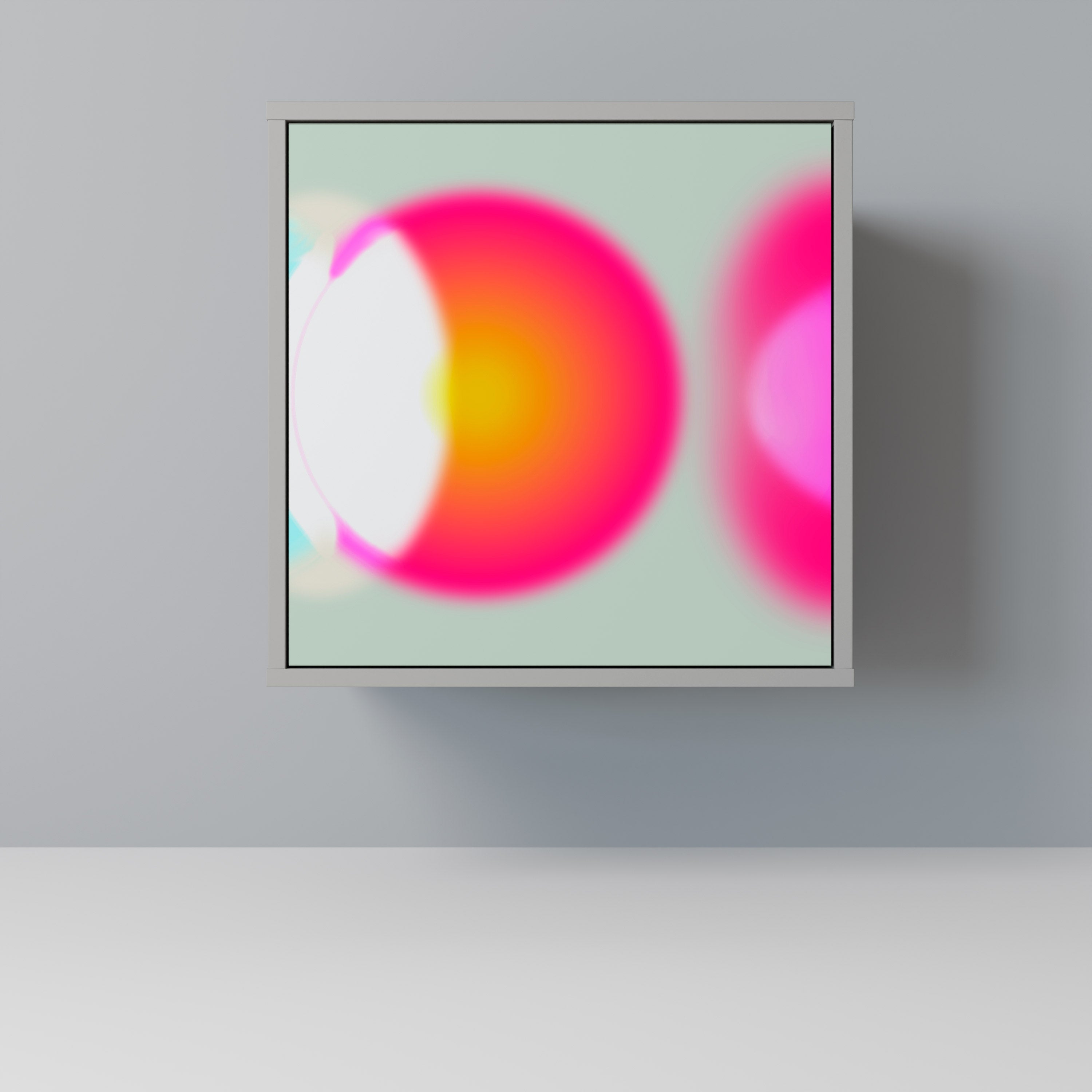 SYMPHONY OF COLORS Aparador de 1 Porta em Acabamento Cinzento