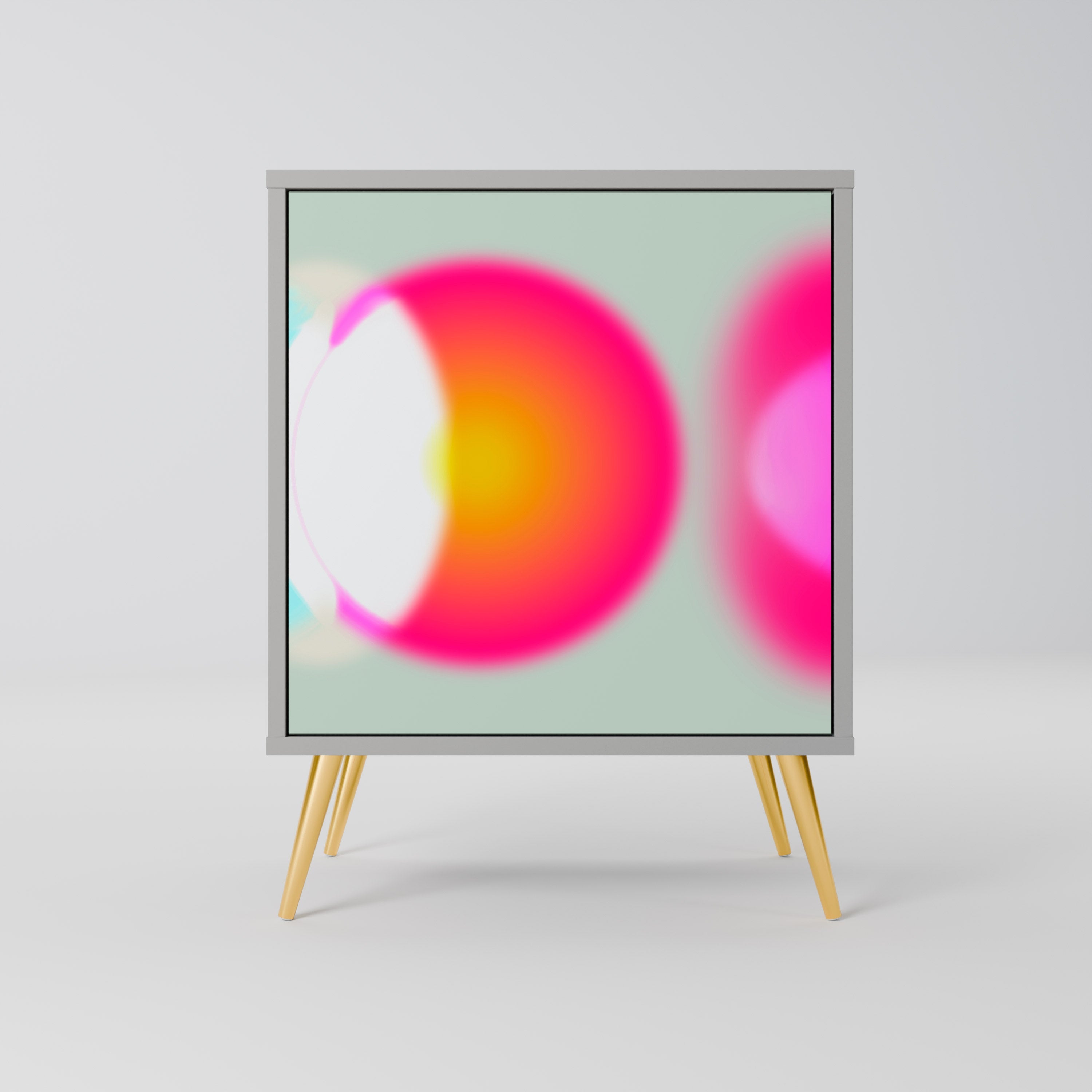 SYMPHONY OF COLORS Aparador de 1 Porta em Acabamento Cinzento