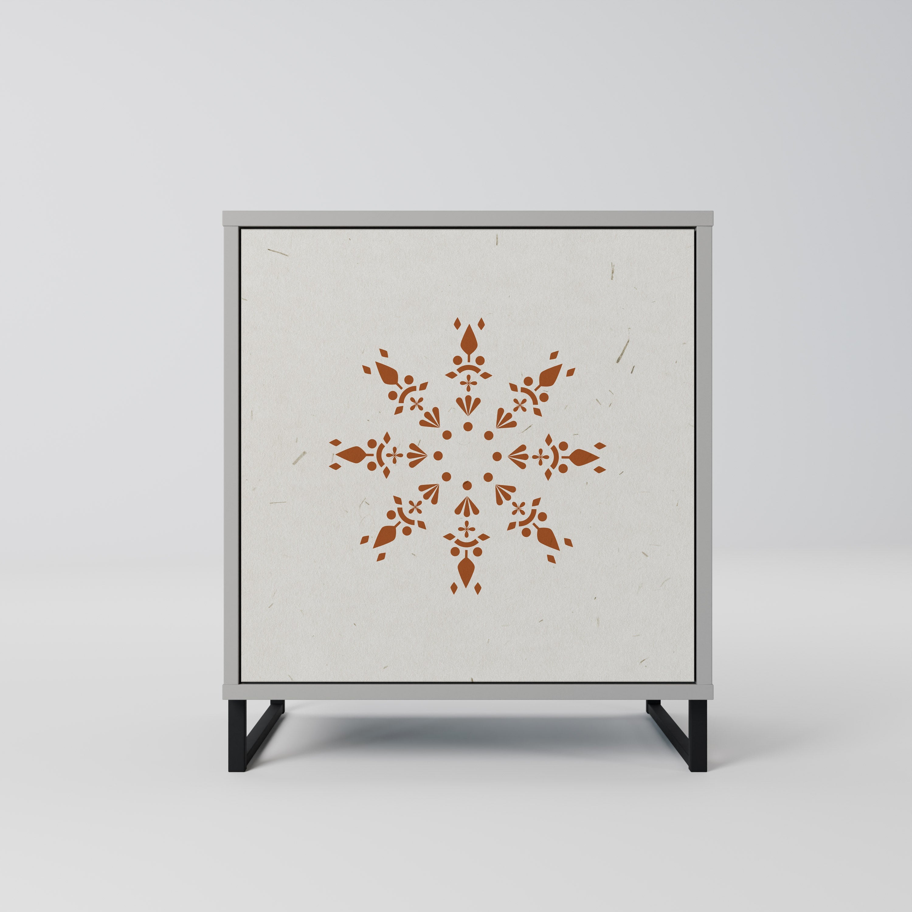 DAILY HARMONY Aparador de 1 Porta em Acabamento Cinzento