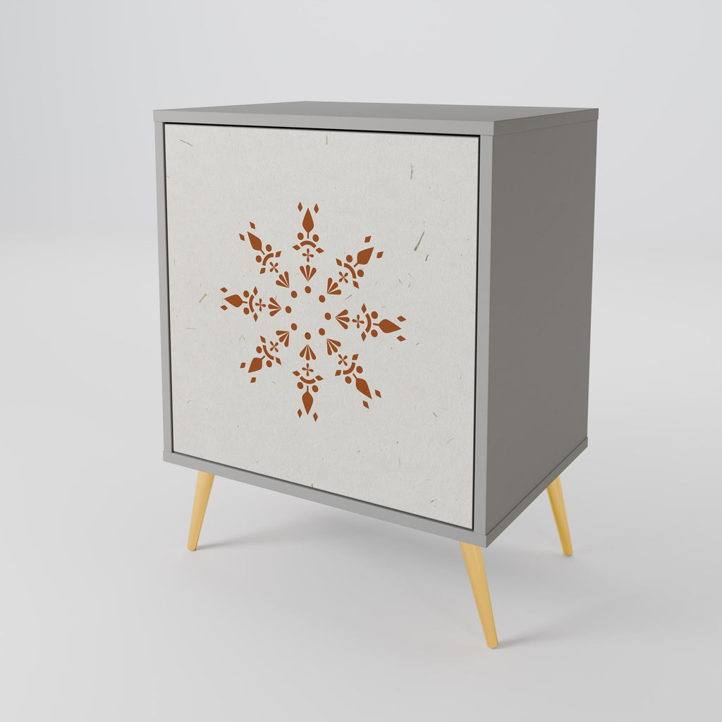 DAILY HARMONY 1-Door Sideboard in Grey Finish