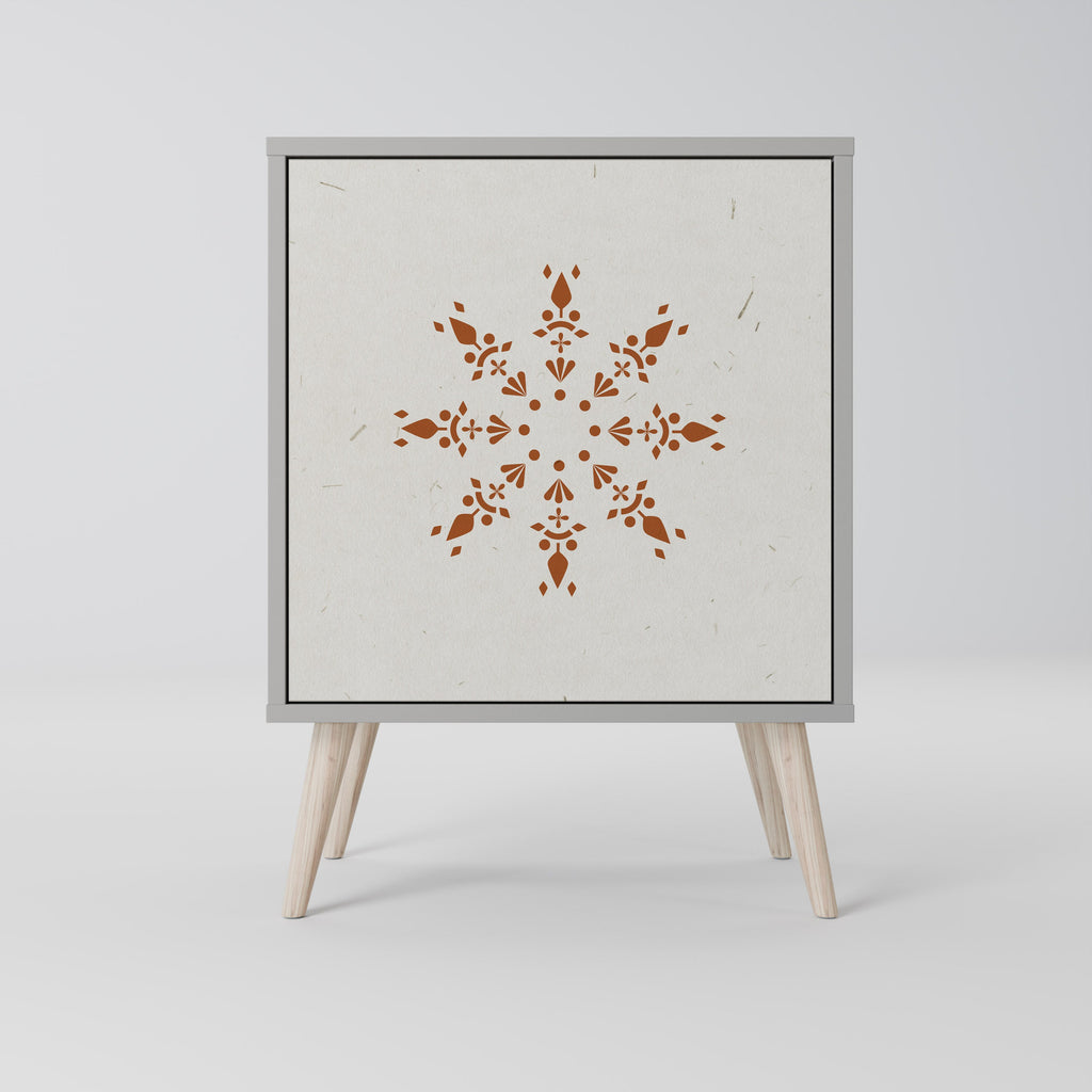 DAILY HARMONY 1-Door Sideboard in Grey Finish