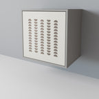 HARMONY ESSENCE Aparador de 1 Porta em Acabamento Cinzento