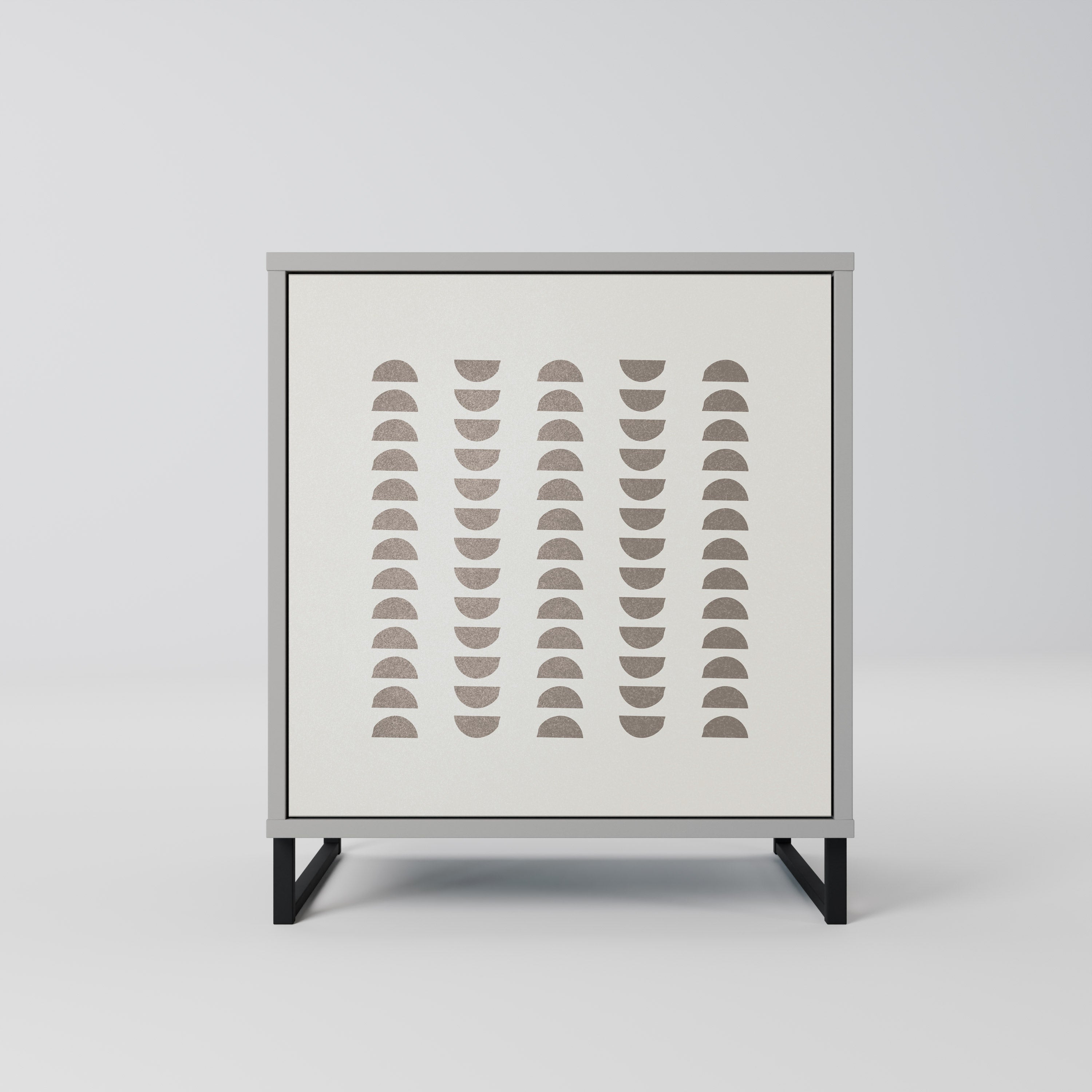 HARMONY ESSENCE Aparador de 1 Porta em Acabamento Cinzento